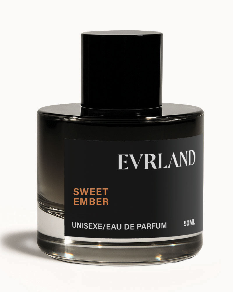 Evrland Sweet Ember perfume bottle on a white background